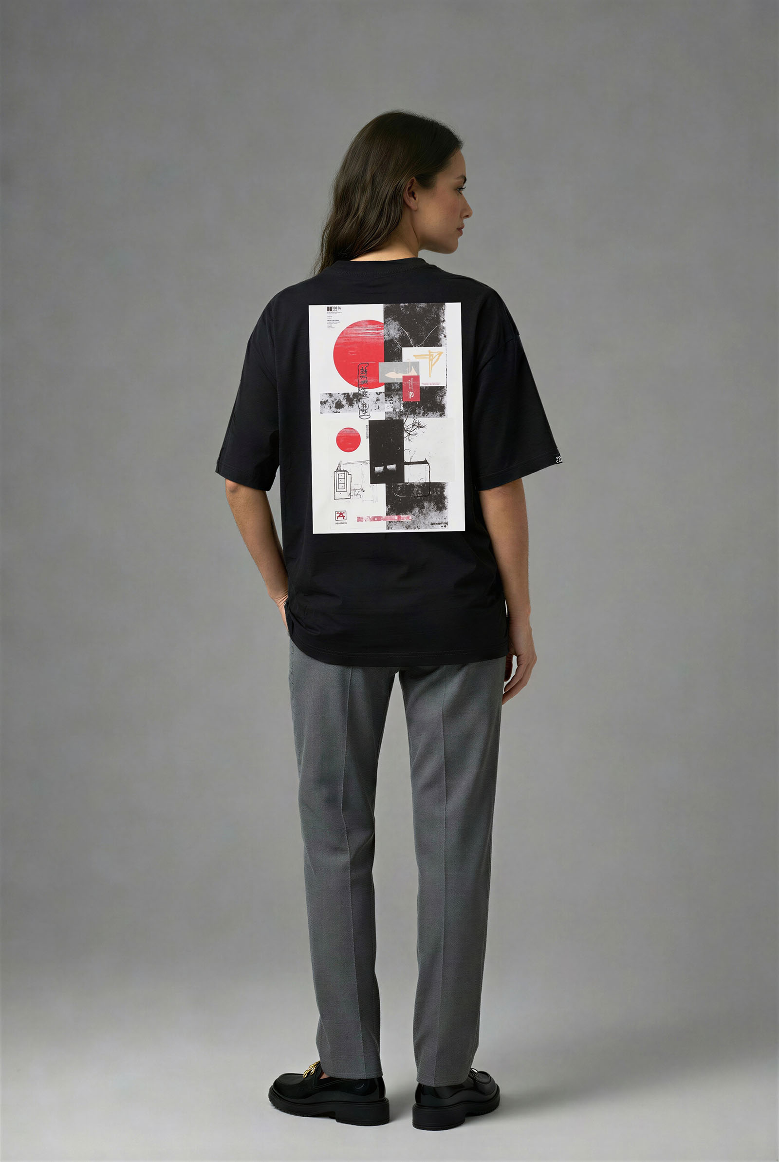 2133HS_KADIN 2133HS OVERSIZE T-SHIRT - Görsel 1