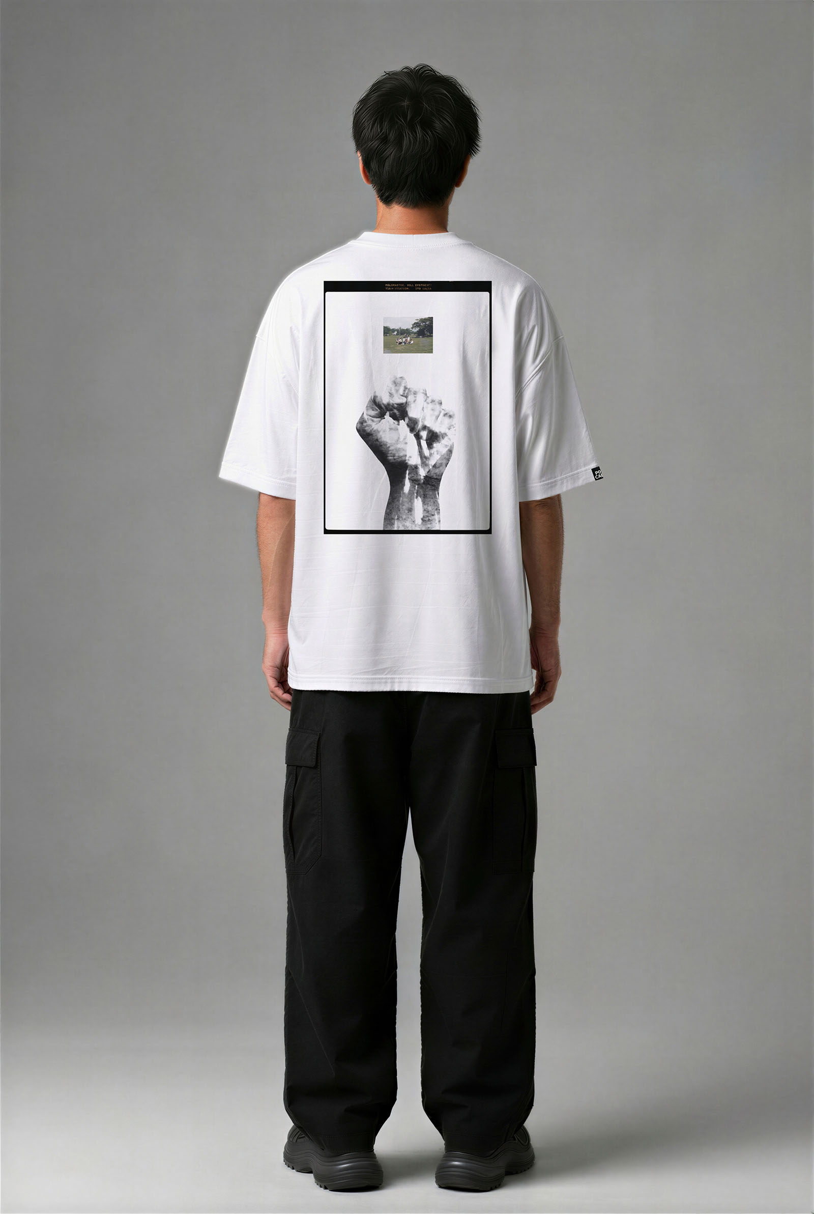 3135B_ERKEK 3135B OVERSIZE T-SHIRT - Görsel 1