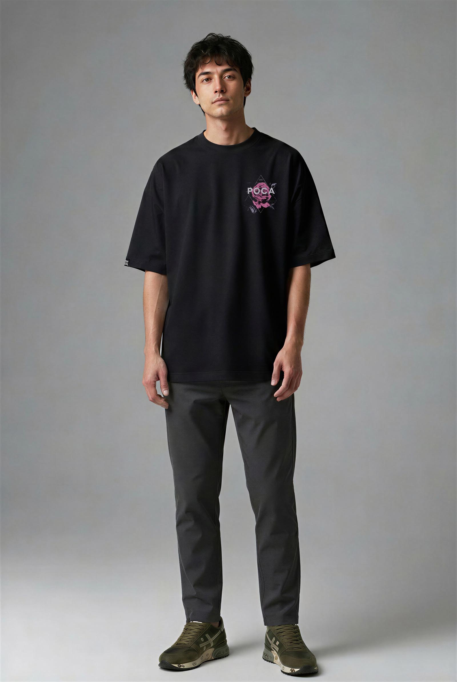 G1017S_ERKEK G1017S OVERSIZE T-SHIRT - Görsel 1