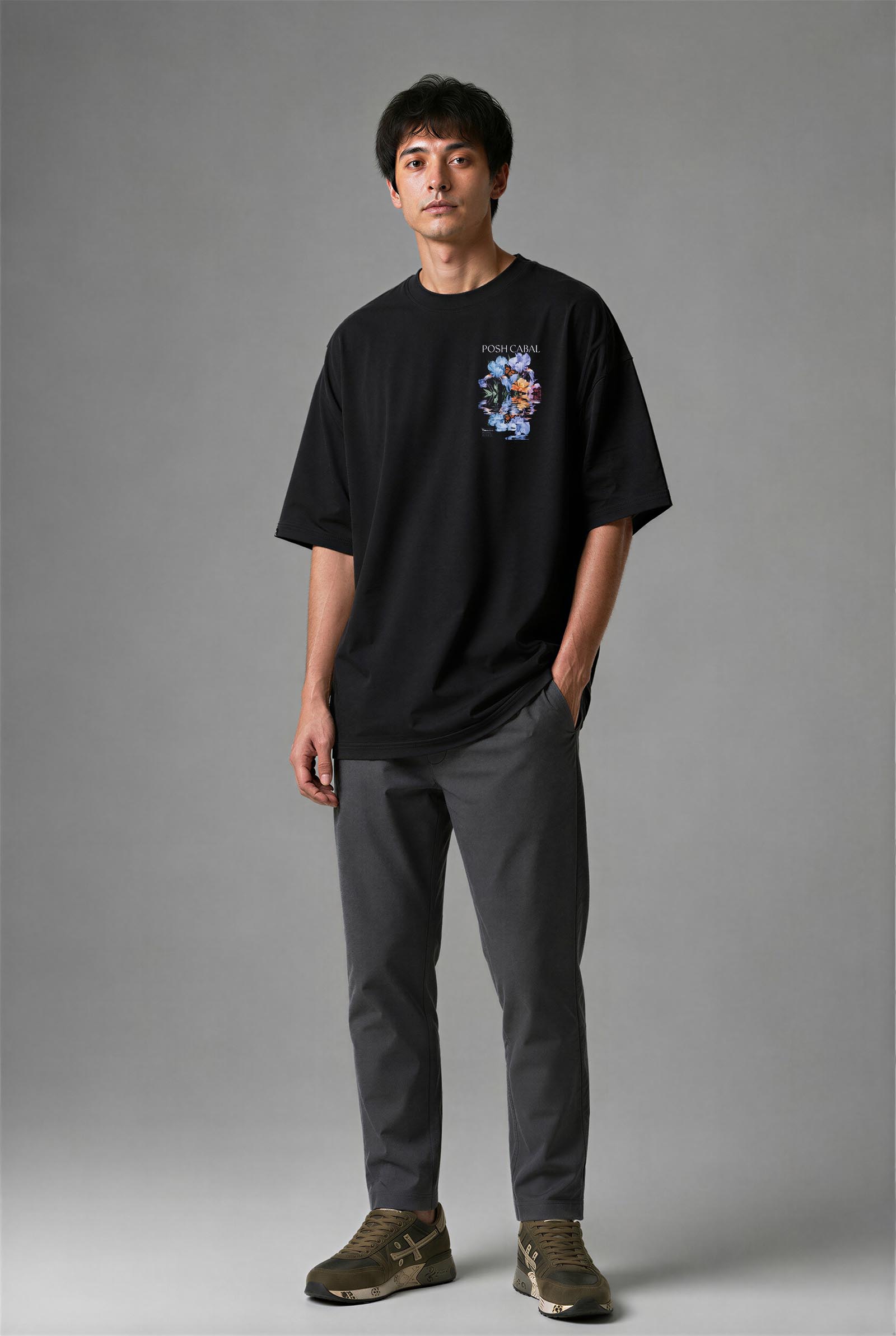 G1099S_ERKEK G1099S OVERSIZE T-SHIRT - Görsel 1