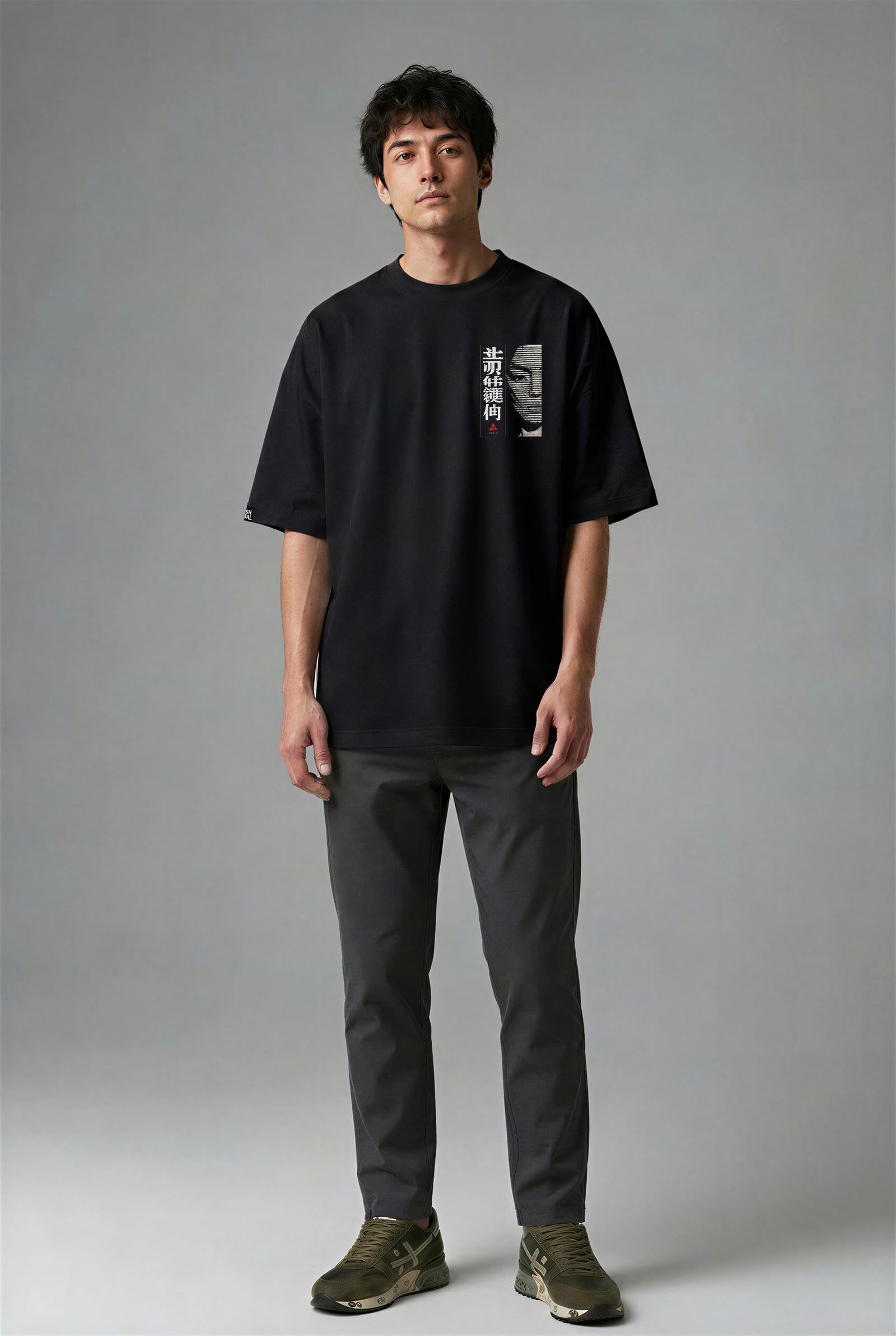 G1107S_ERKEK G1107S OVERSIZE T-SHIRT - Görsel 1