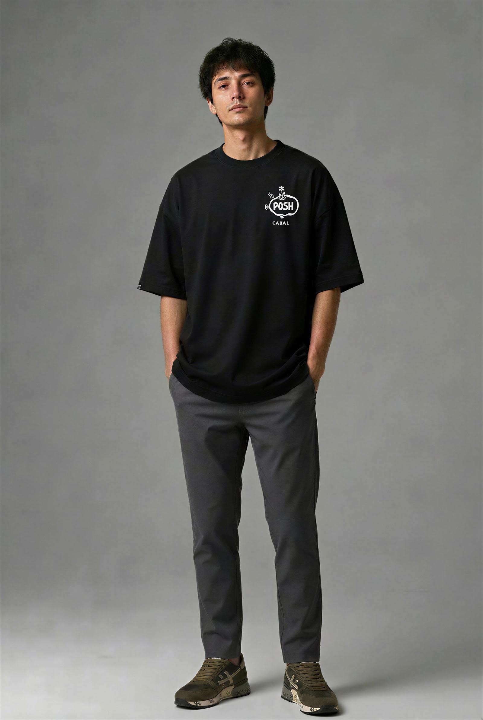G1121S_ERKEK G1121S OVERSIZE T-SHIRT - Görsel 1