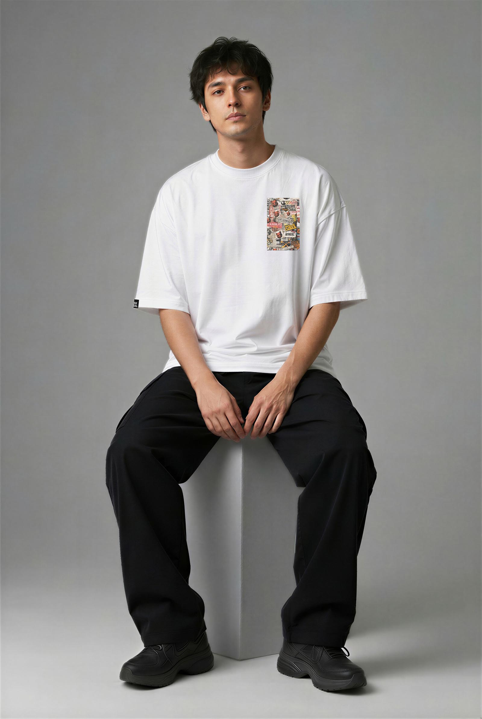 G2055HB_ERKEK G2055HB OVERSIZE T-SHIRT - Görsel 1
