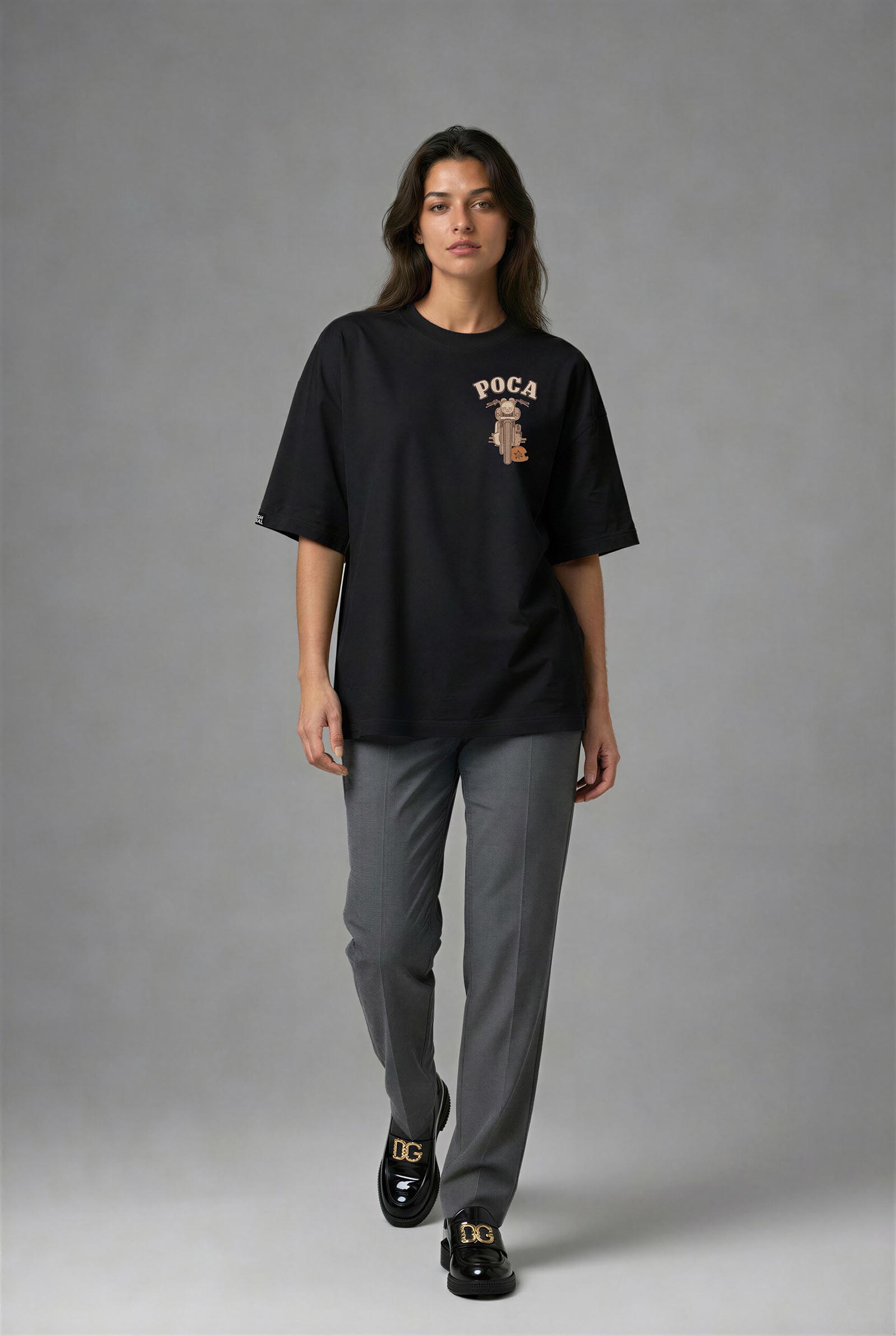 G2078HS_KADIN G2078HS OVERSIZE T-SHIRT - Görsel 1