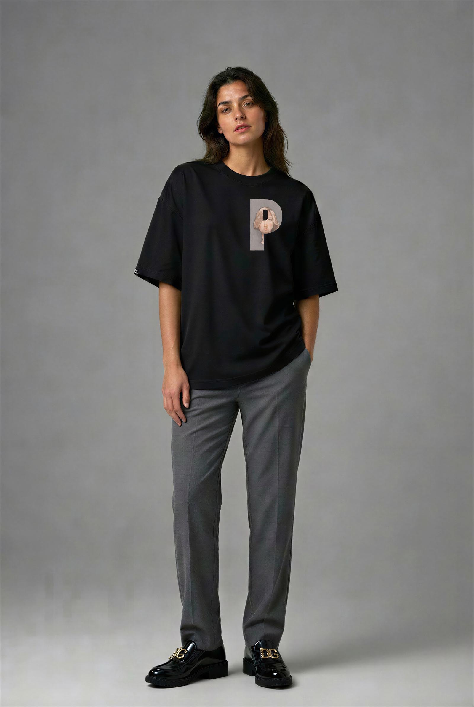 G2114HS_KADIN G2114HS OVERSIZE T-SHIRT - Görsel 1