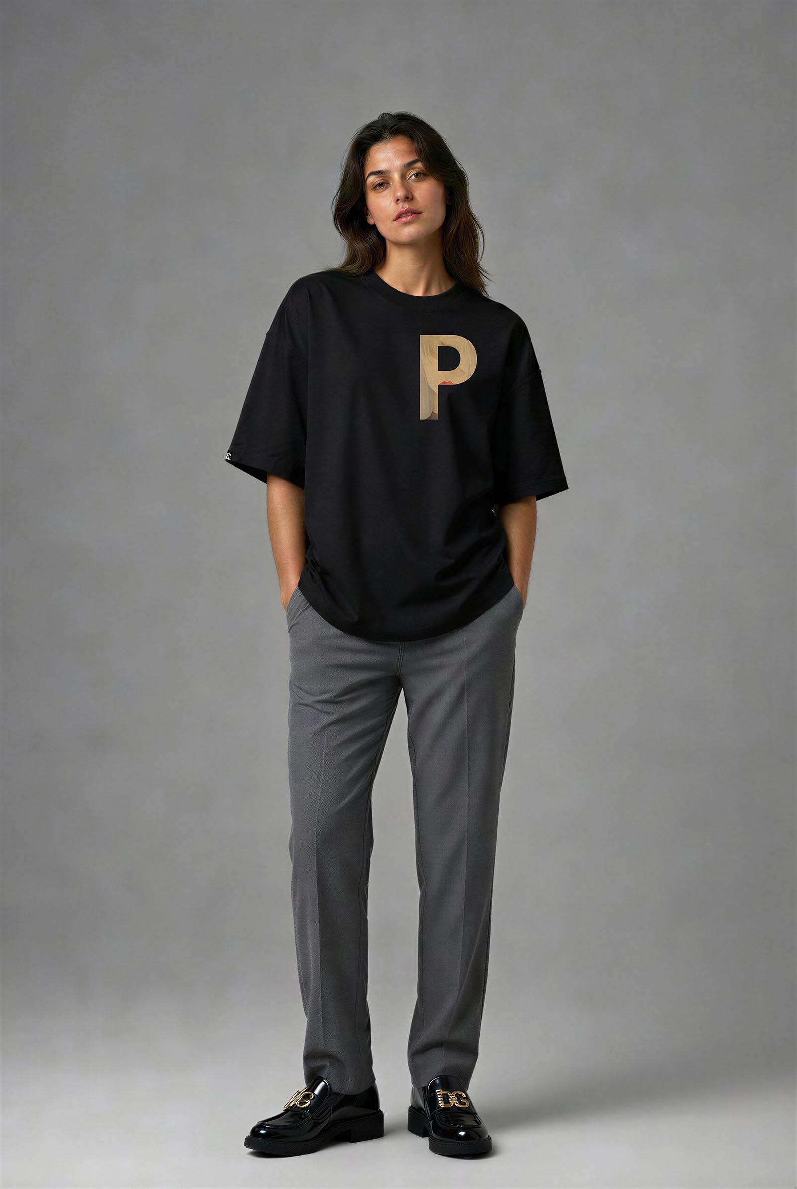 G2116HS_KADIN G2116HS OVERSIZE T-SHIRT - Görsel 1