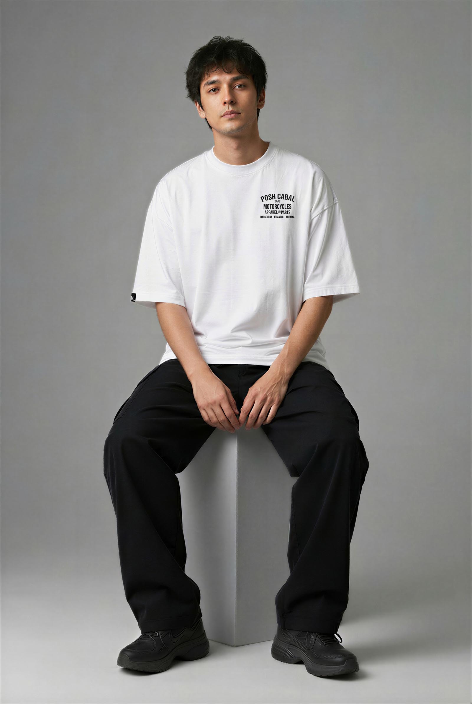 G2145HB_ERKEK G2145HB OVERSIZE T-SHIRT - Görsel 1