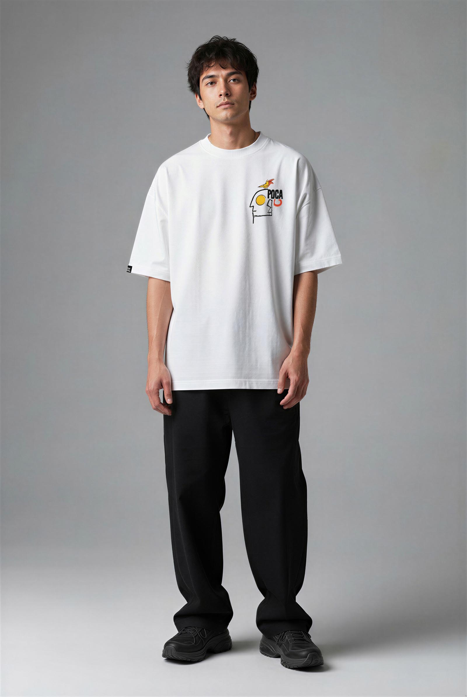G3027B_ERKEK G3027B OVERSIZE T-SHIRT - Görsel 1