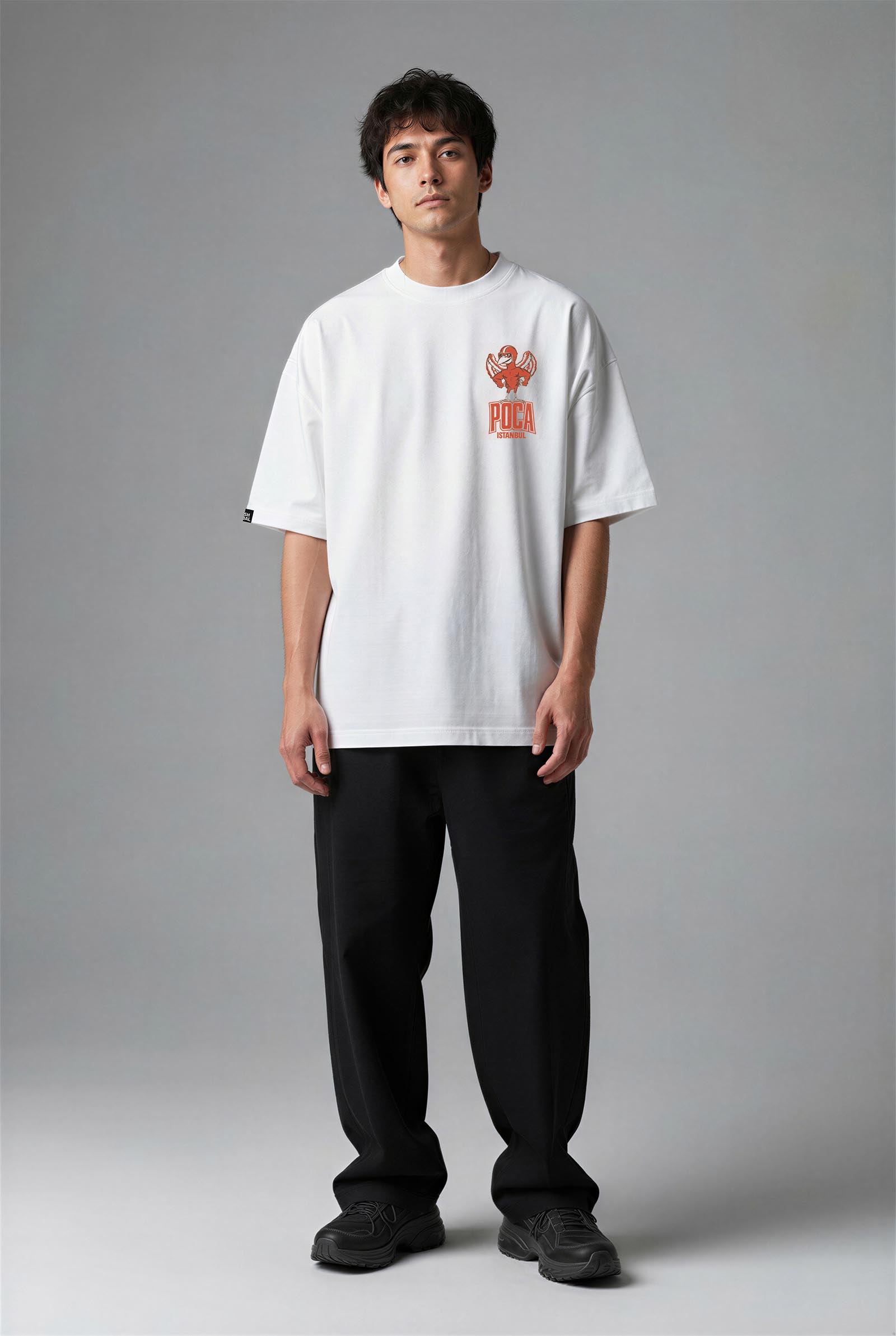 G3107B_ERKEK G3107B OVERSIZE T-SHIRT - Görsel 1