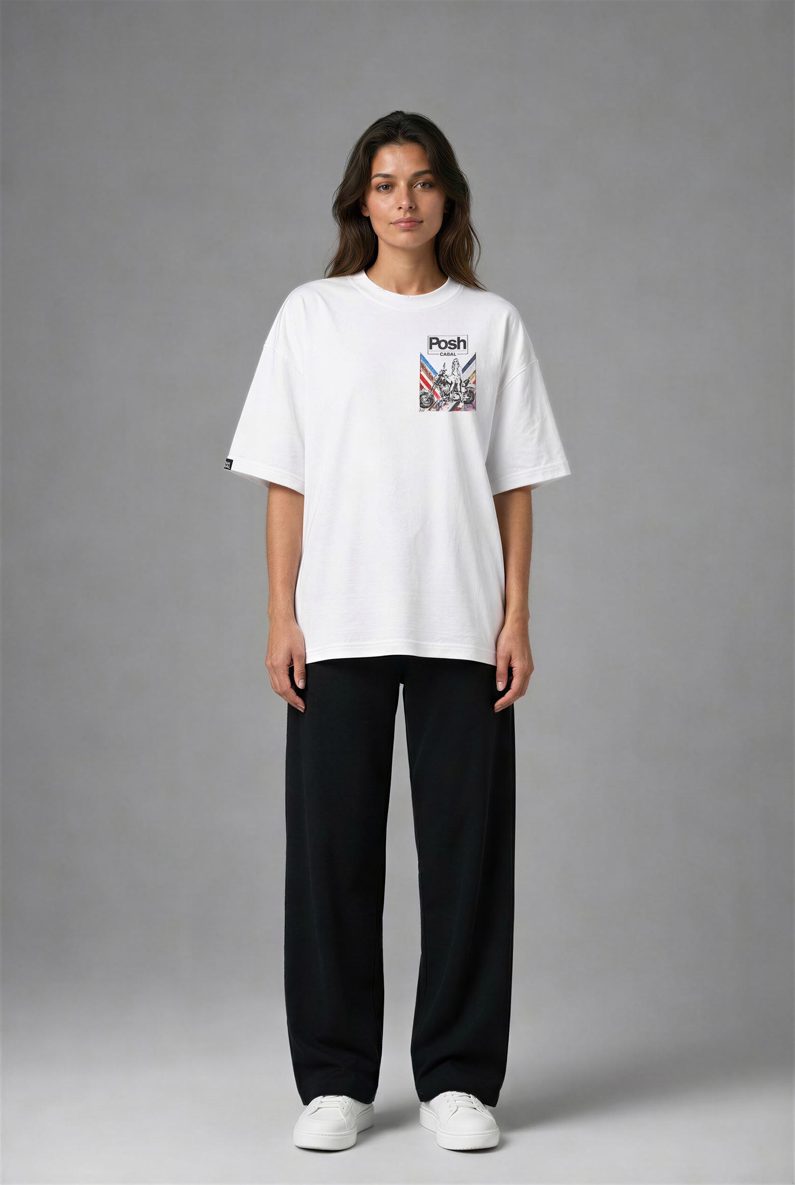 G3122B_KADIN G3122B OVERSIZE T-SHIRT - Görsel 1