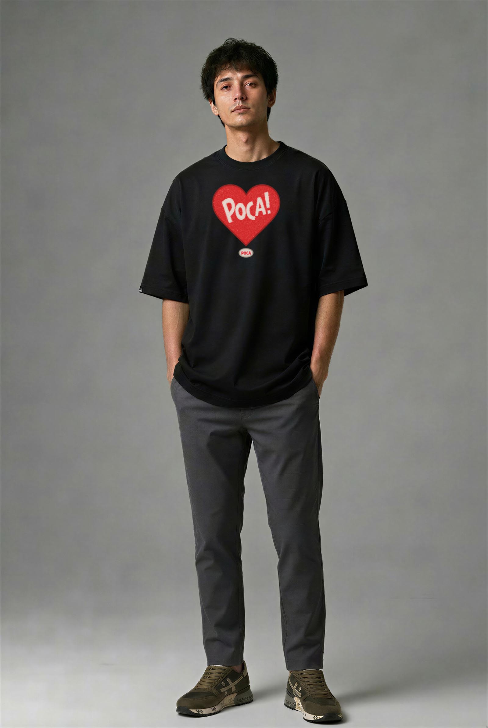 F1021S_ERKEK F1021S OVERSIZE T-SHIRT - Görsel 1