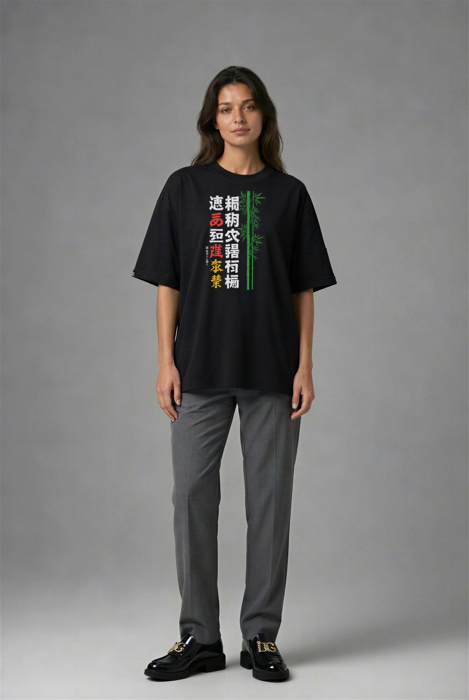 F1032S_KADIN F1032S OVERSIZE T-SHIRT - Görsel 1