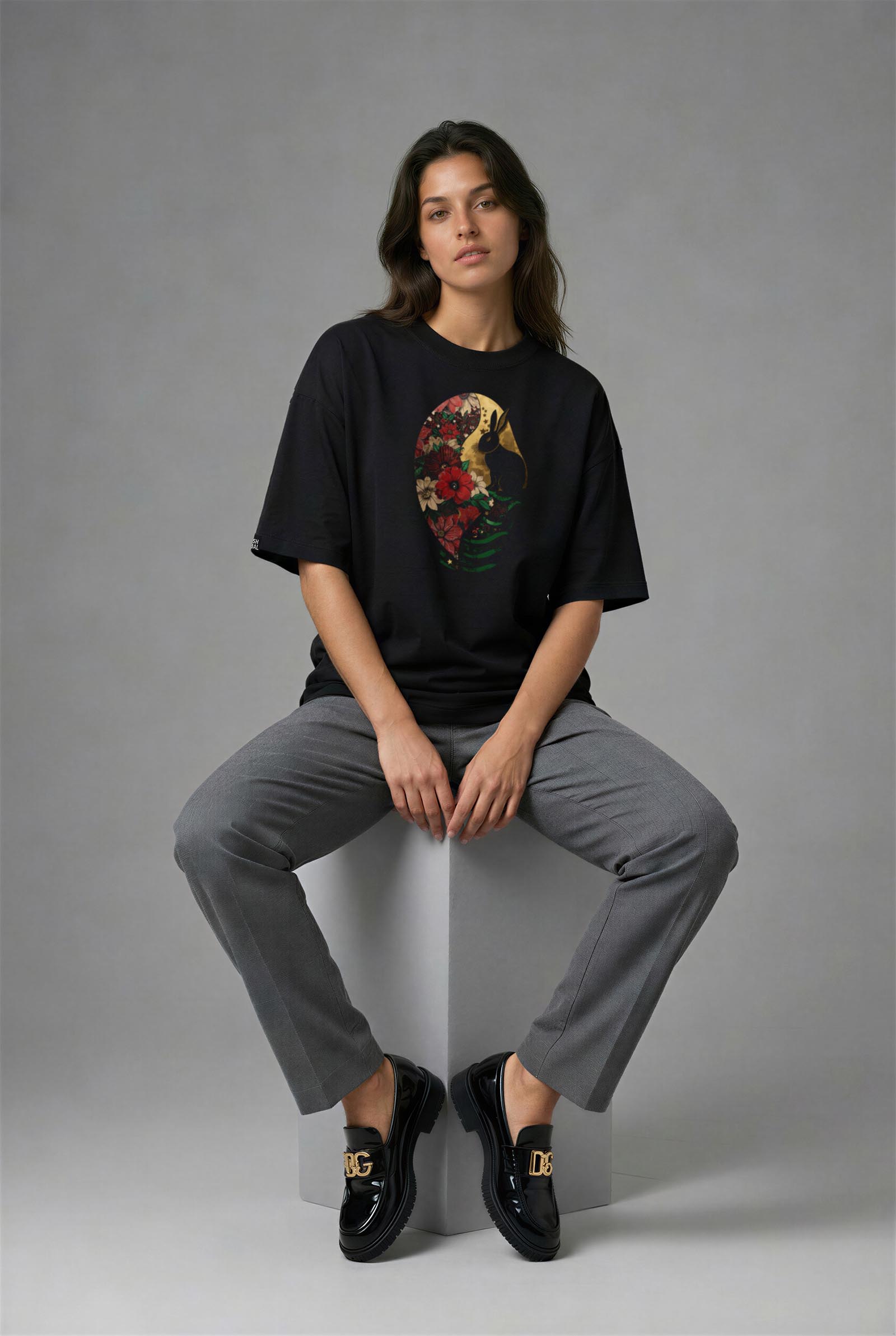 F1050S_KADIN F1050S OVERSIZE T-SHIRT - Görsel 1