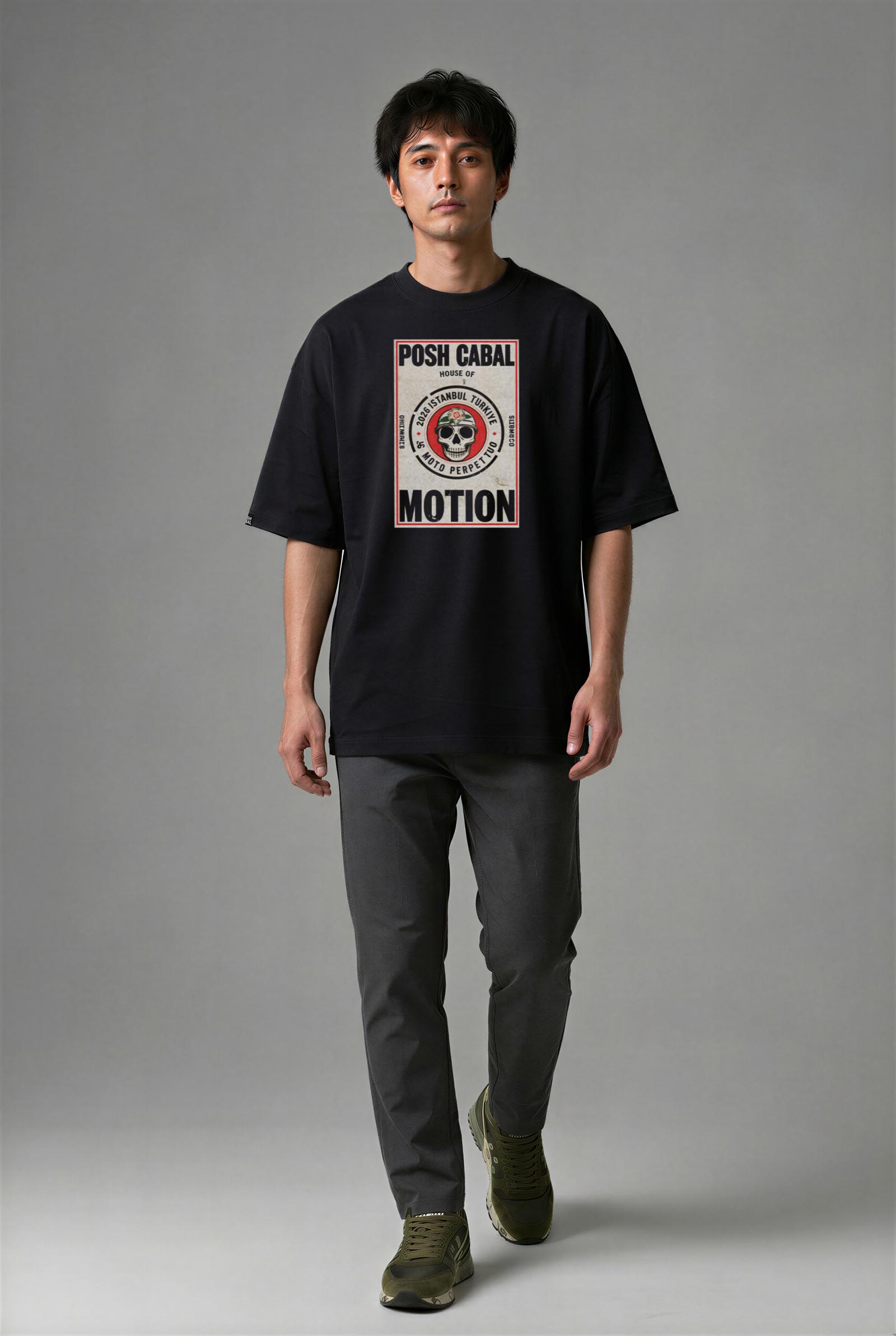 F1073S_ERKEK F1073S OVERSIZE T-SHIRT - Görsel 1