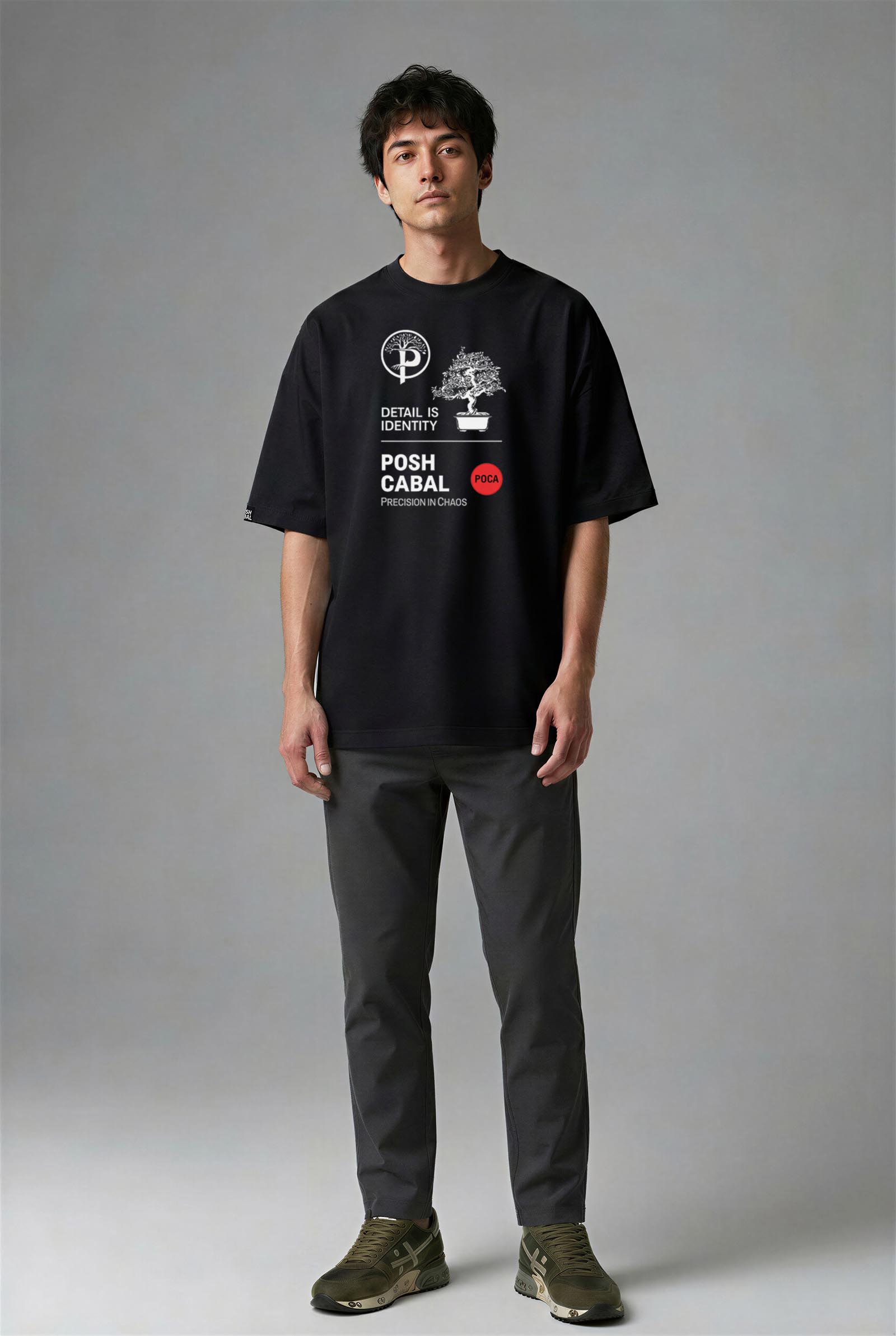 F1117S_ERKEK F1117S OVERSIZE T-SHIRT - Görsel 1