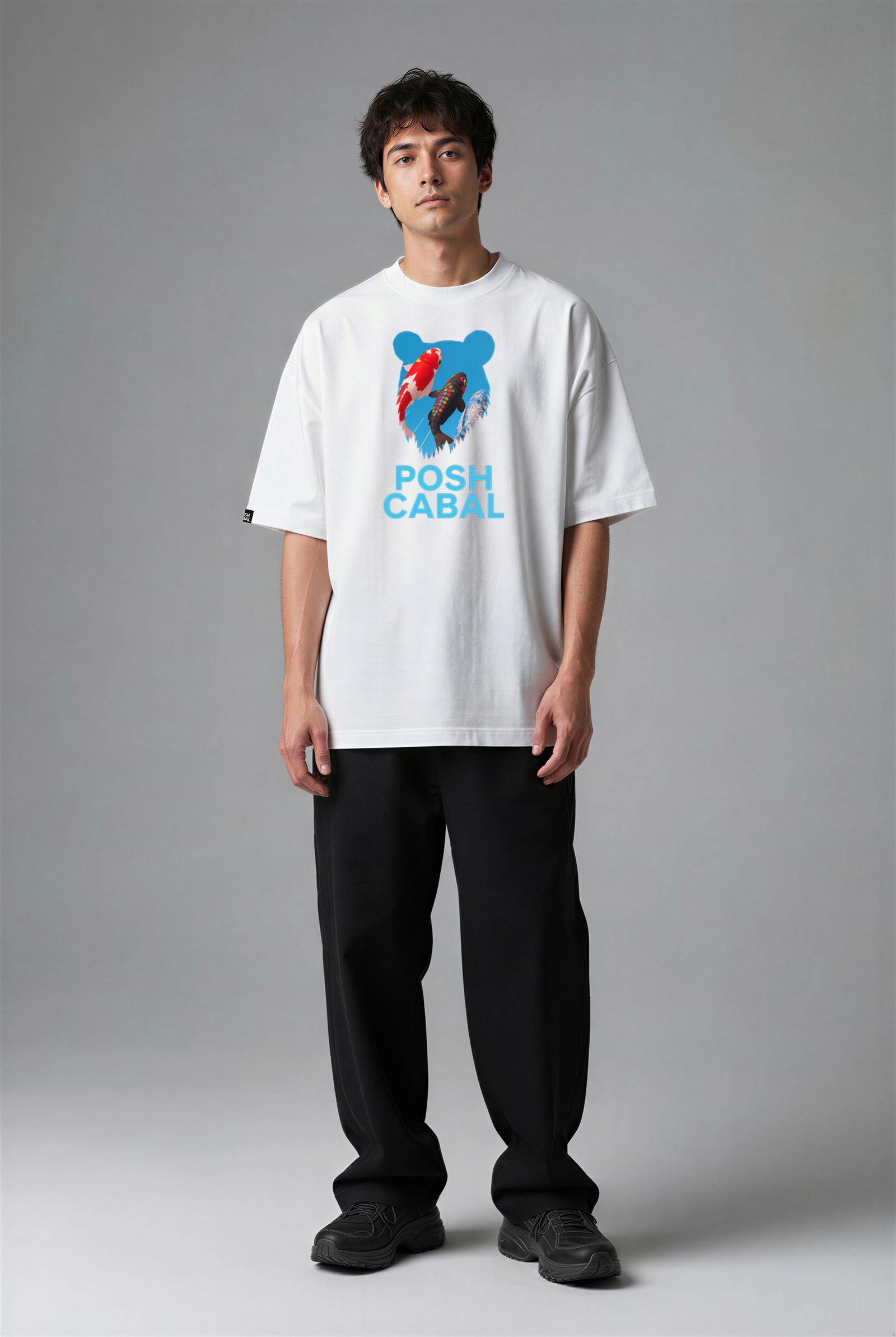 F2057HB_ERKEK F2057HB OVERSIZE T-SHIRT - Görsel 1