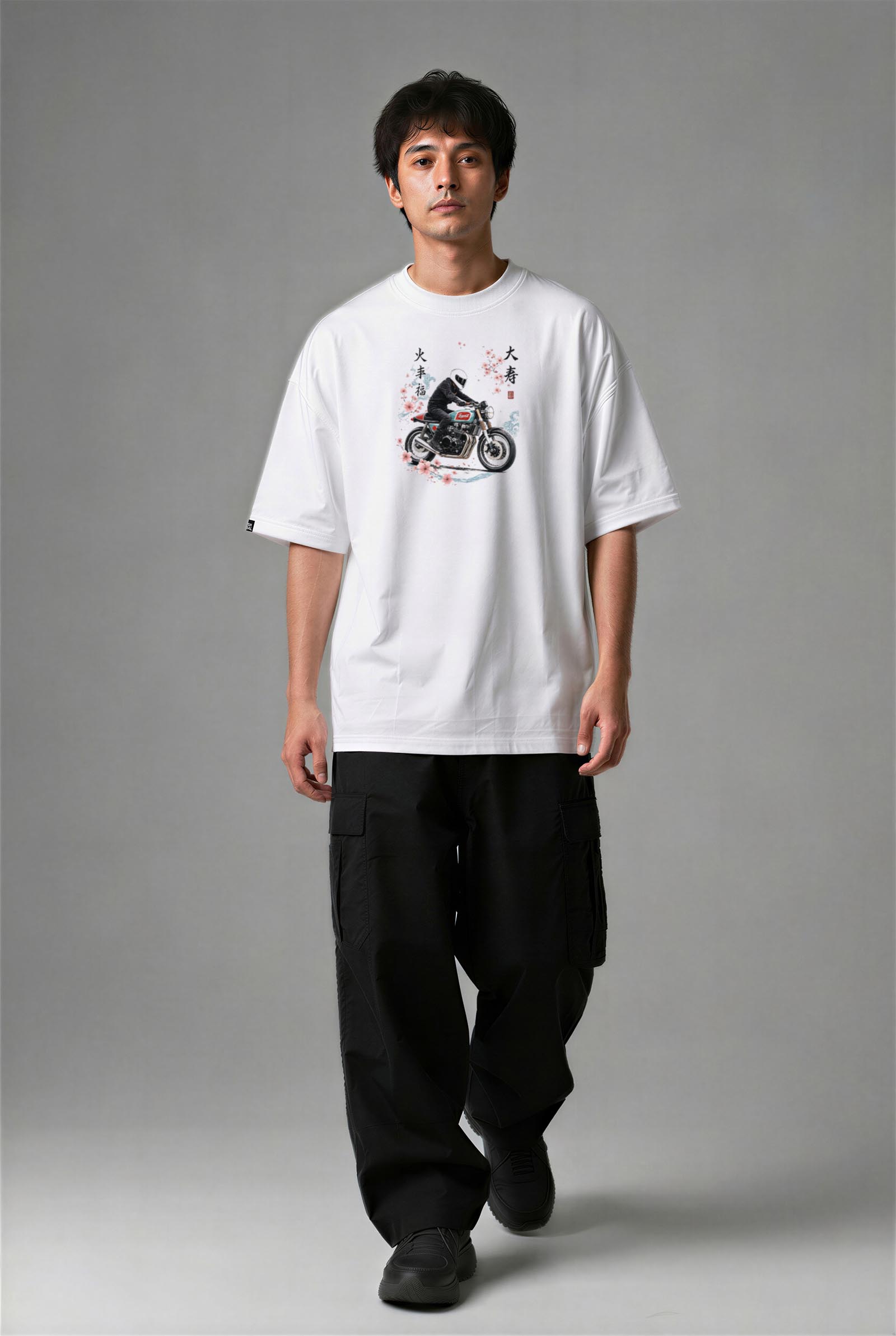 F3003B_ERKEK F3003B OVERSIZE T-SHIRT - Görsel 1
