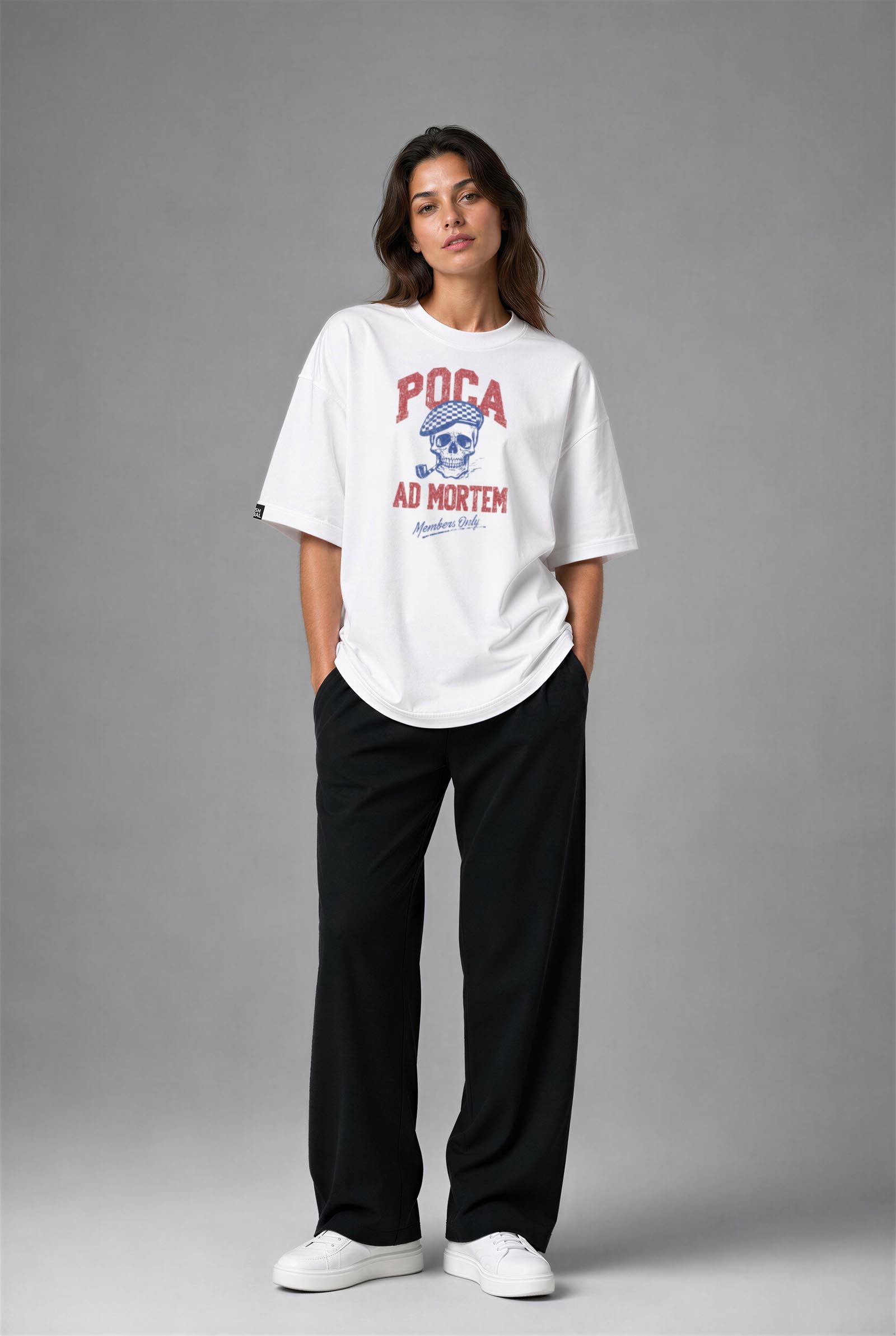 F3106B_KADIN F3106B OVERSIZE T-SHIRT - Görsel 1