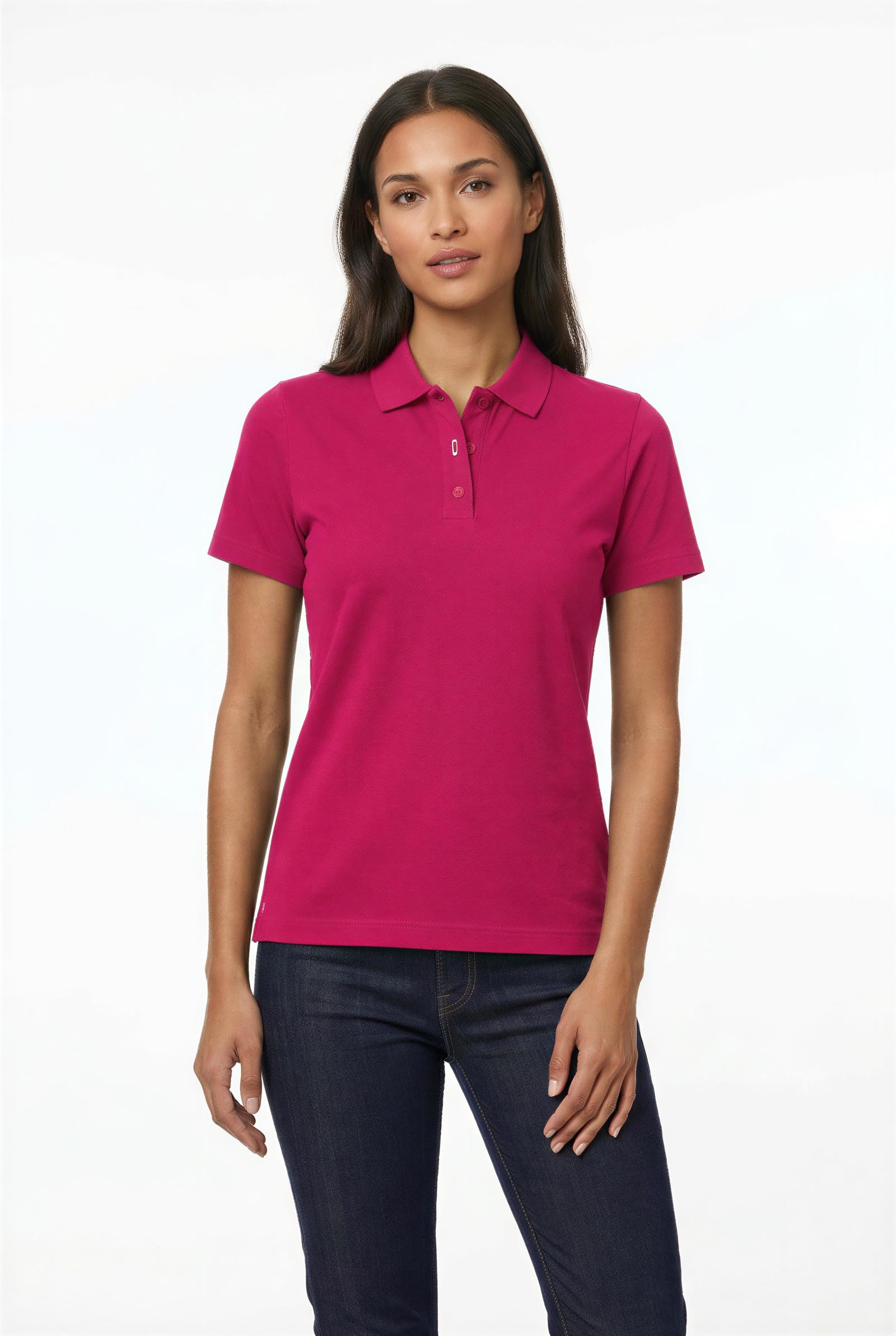 POLO_EA_MAGENTA_1 PSS006 SLIM FIT MAGENTA POLO SHIRT - Görsel 1
